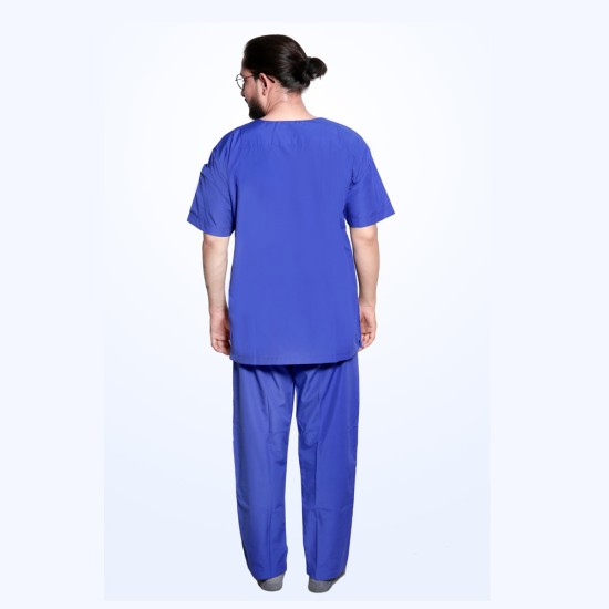 DOCTOR SCRUB SUIT - DUAL CHEST POCKET WITH ONE ARM POCKET