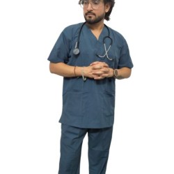 HANGERAGE DOCTOR  SCRUB SUIT- HALF SLEEVES- UNISEX