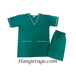 SCRUB SUIT (CASEMENT GREEN WITH PIPINE)