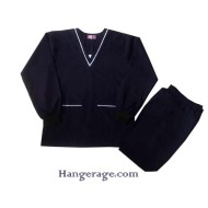  Hangerage Navy blue Scrub Suit| Unisex | Full Sleeves With Rib | Stylish, Comfortable | Full Sleeves | Ideal For Health care Professionals | Sizes S - XXL