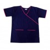 DOCTOR AND STAFF NAVY BLUE SCRUB SUIT SET WITH PINK PIPINE- UNISEX