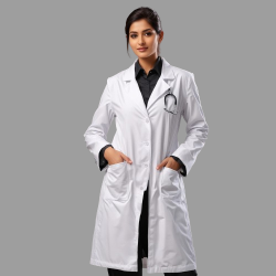 Trendy Doctor Coat | Full Sleeves | 3- Pockets Coat | Knee Length | Unisex