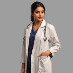 Trendy Doctor Coat | Full Sleeves| 3- Pockets Apron | Knee Length | Unisex