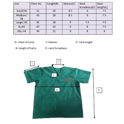 DOCTOR SCRUB SUIT - DUAL CHEST POCKET WITH ONE ARM POCKET